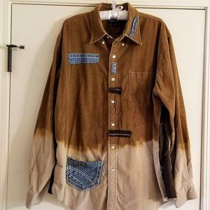 Upcycled gypsy, bohemian shirt/tunic